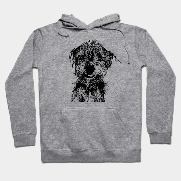 Wet Dog Hoodie by Beth Thompson Art